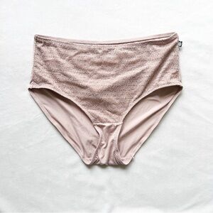 Anne Klein Tan and Brown High-Waisted Panties - medium